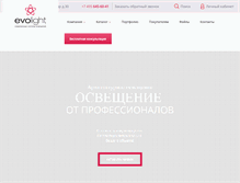Tablet Screenshot of evolight.ru